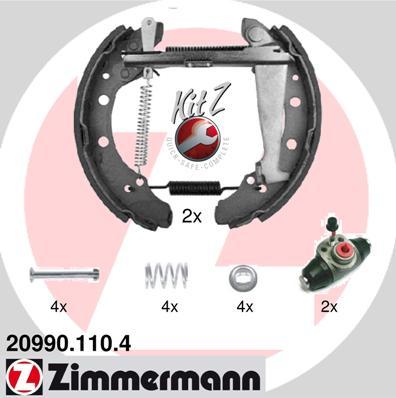 Zimmermann 20990.110.4 - Bremžu loku komplekts www.autospares.lv