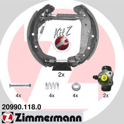 Zimmermann 20990.118.0 - Brake Shoe Set www.autospares.lv