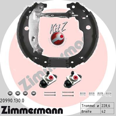 Zimmermann 20990.130.0 - Bremžu loku komplekts www.autospares.lv