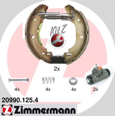 Zimmermann 20990.125.4 - Bremžu loku komplekts www.autospares.lv