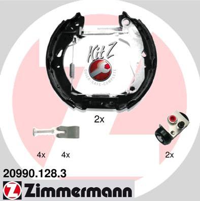 Zimmermann 20990.128.3 - Bremžu loku komplekts www.autospares.lv