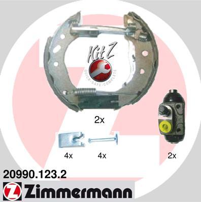 Zimmermann 20990.123.2 - Bremžu loku komplekts autospares.lv