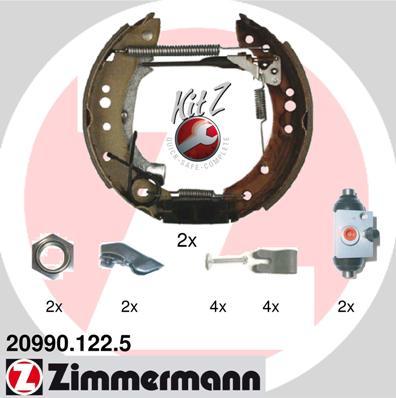 Zimmermann 20990.122.5 - Brake Shoe Set www.autospares.lv