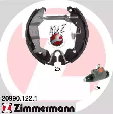 Zimmermann 20990.122.1 - Bremžu loku komplekts www.autospares.lv