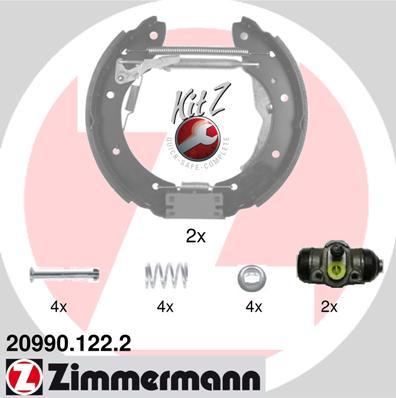 Zimmermann 20990.122.2 - Brake Shoe Set www.autospares.lv