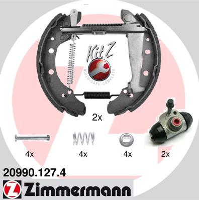 Zimmermann 20990.127.4 - Bremžu loku komplekts autospares.lv