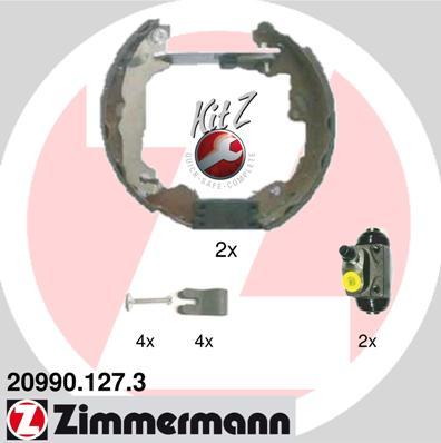 Zimmermann 20990.127.3 - Bremžu loku komplekts autospares.lv