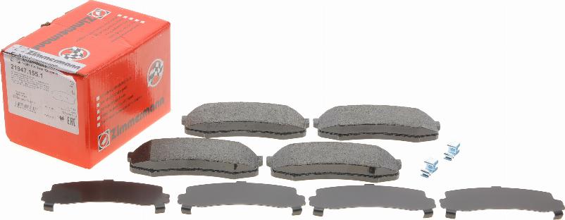 Zimmermann 21947.155.1 - Brake Pad Set, disc brake www.autospares.lv