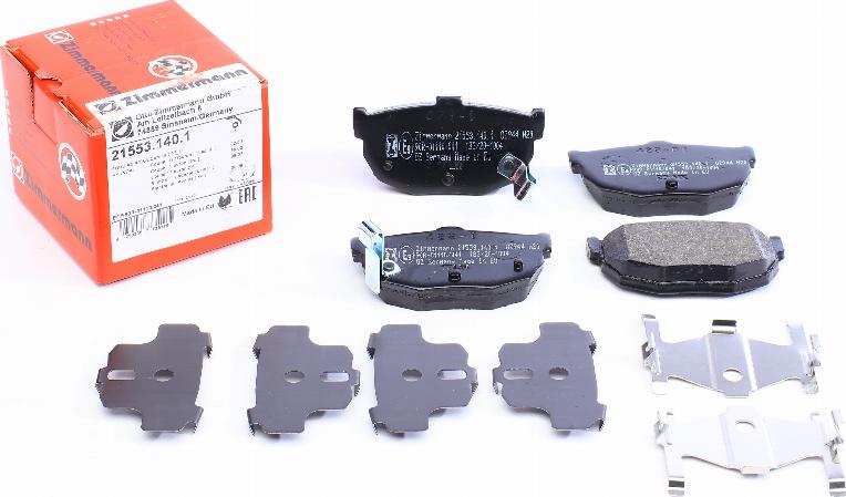 Zimmermann 21553.140.1 - Brake Pad Set, disc brake www.autospares.lv