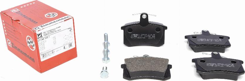 Zimmermann 21144.165.1 - Brake Pad Set, disc brake www.autospares.lv