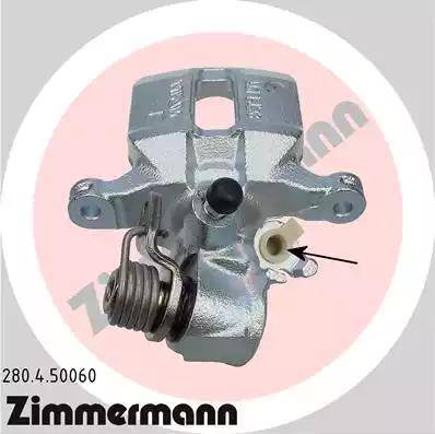 Zimmermann 280.4.50060 - Тормозной суппорт www.autospares.lv