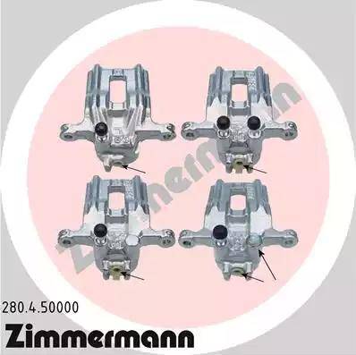 Zimmermann 280.4.50000 - Brake Caliper www.autospares.lv