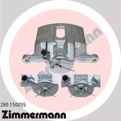 Zimmermann 280.1.50055 - Bremžu suports www.autospares.lv