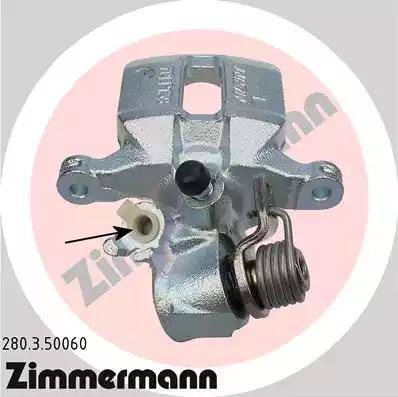 Zimmermann 280.3.50060 - Brake Caliper www.autospares.lv