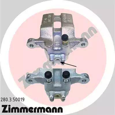 Zimmermann 280.3.50019 - Brake Caliper www.autospares.lv