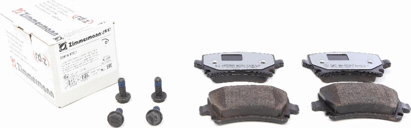 Zimmermann 23914.970.1 - Brake Pad Set, disc brake www.autospares.lv