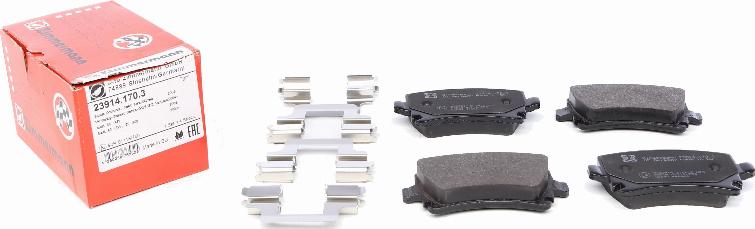 Zimmermann 23914.170.3 - Brake Pad Set, disc brake www.autospares.lv