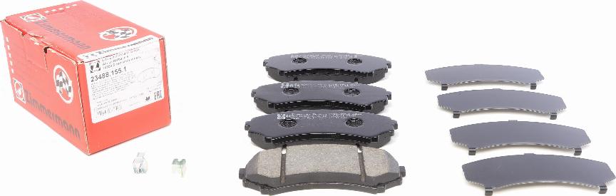 Zimmermann 23488.155.1 - Brake Pad Set, disc brake www.autospares.lv