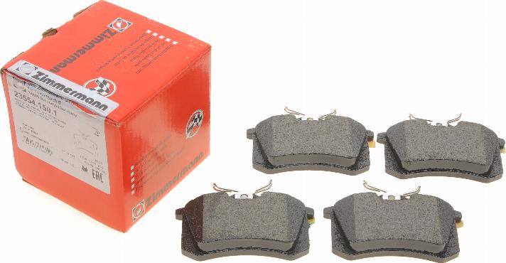 Zimmermann 23554.150.1 - Brake Pad Set, disc brake www.autospares.lv