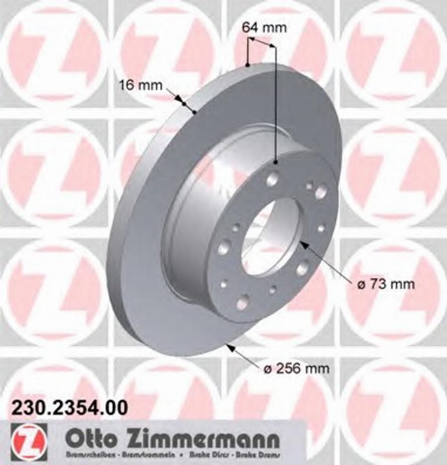 Zimmermann 230 2354 00 - Bremžu diski autospares.lv