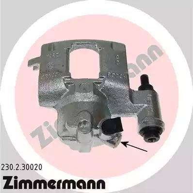 Zimmermann 230.2.30020 - Bremžu suports www.autospares.lv