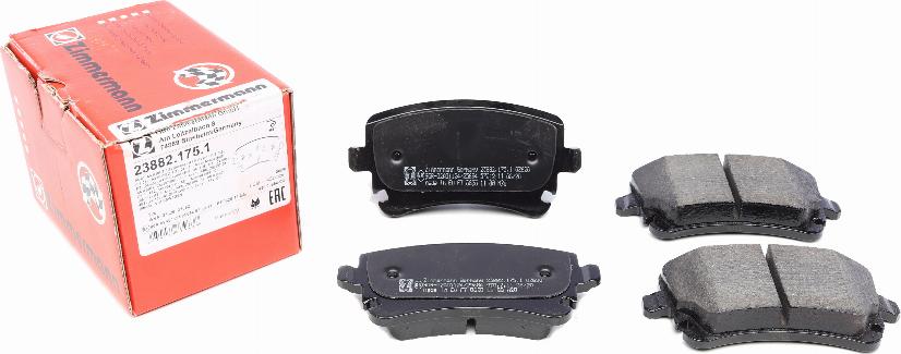 Zimmermann 23882.175.1 - Тормозные колодки, дисковые, комплект www.autospares.lv