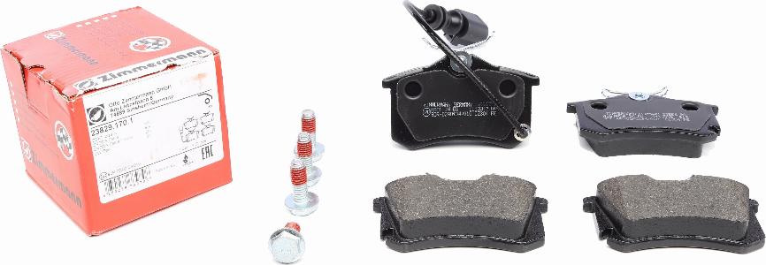 Zimmermann 23829.170.1 - Brake Pad Set, disc brake www.autospares.lv