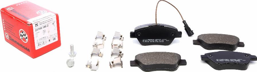 Zimmermann 23705.180.2 - Brake Pad Set, disc brake www.autospares.lv