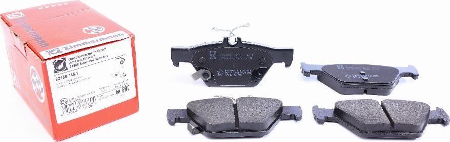 Zimmermann 22158.145.1 - Bremžu uzliku kompl., Disku bremzes www.autospares.lv