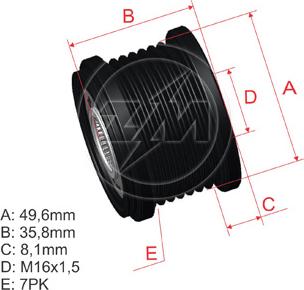 ZM ZM 96.000.42 - Piedziņas skriemelis, Ģenerators autospares.lv