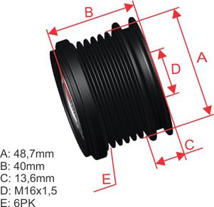 ZM ZM 96.000.67 - Piedziņas skriemelis, Ģenerators www.autospares.lv