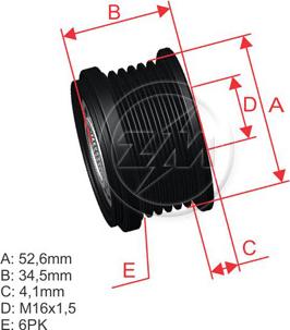 ZM ZM 96.000.10 - Piedziņas skriemelis, Ģenerators autospares.lv