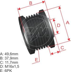 ZM ZM 96.012.01 - Piedziņas skriemelis, Ģenerators www.autospares.lv