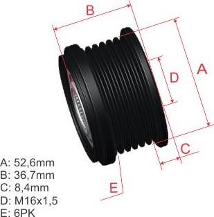 ZM ZM 96.012.02 - Piedziņas skriemelis, Ģenerators autospares.lv