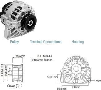 ZM ZM 90.203.01 - Генератор www.autospares.lv