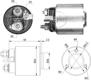 ZM ZM-492 - Solenoid Switch, starter www.autospares.lv