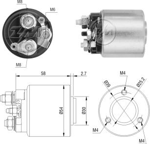 ZM ZM-591 - Ievilcējrelejs, Starteris autospares.lv