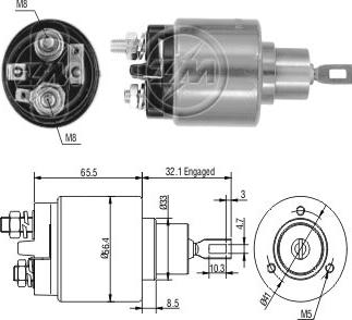 ZM ZM-573 - Ievilcējrelejs, Starteris autospares.lv