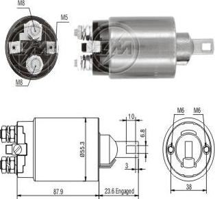 ZM ZM-894 - Ievilcējrelejs, Starteris www.autospares.lv