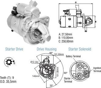 ZM ZM 80.480.17 - Starteris www.autospares.lv