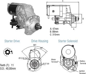 ZM ZM 80.140.06 - Starteris autospares.lv