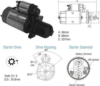 ZM ZM 80.103.04 - Starteris autospares.lv