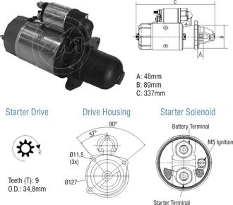 ZM ZM 80.102.01 - Стартер www.autospares.lv