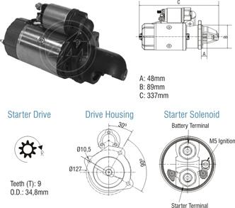 ZM ZM 80.102.02 - Starteris www.autospares.lv