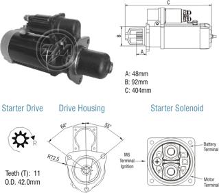 ZM ZM 80.135.01 - Starter www.autospares.lv