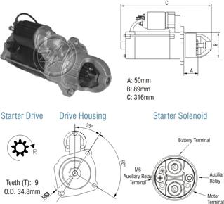 ZM ZM 80.130.04 - Starteris autospares.lv