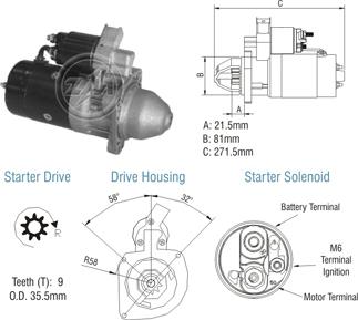 ZM ZM 80.130.03 - Starter www.autospares.lv