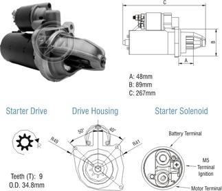 ZM ZM 80.132.01 - Стартер www.autospares.lv