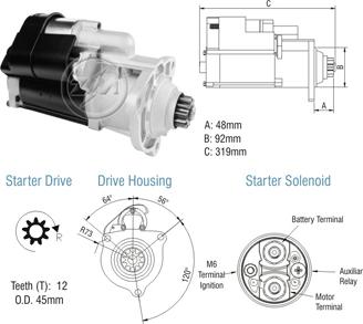 ZM ZM 80.137.01 - Starteris www.autospares.lv