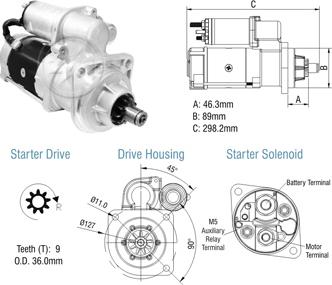 ZM ZM 80.290.01 - Стартер www.autospares.lv